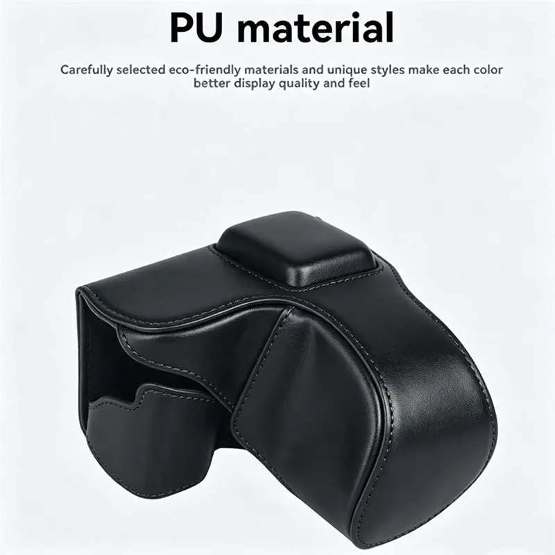 [NEW!】 PU Leather Strap Full Body Cover Case Camera Bag For Sony NEX5N/5T 5R/5C And 18-55Mm Lens With Shoulder Bag