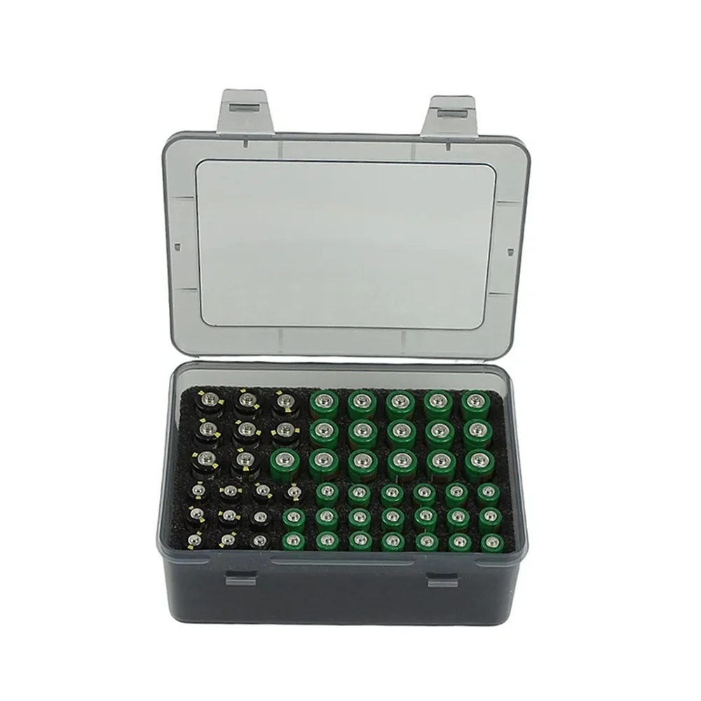 سعة كبيرة صندوق تخزين البطارية بطارية تخزين حامل مُنظِم صندوق تخزين البطارية المنزلية منظمة البطارية موزع #2