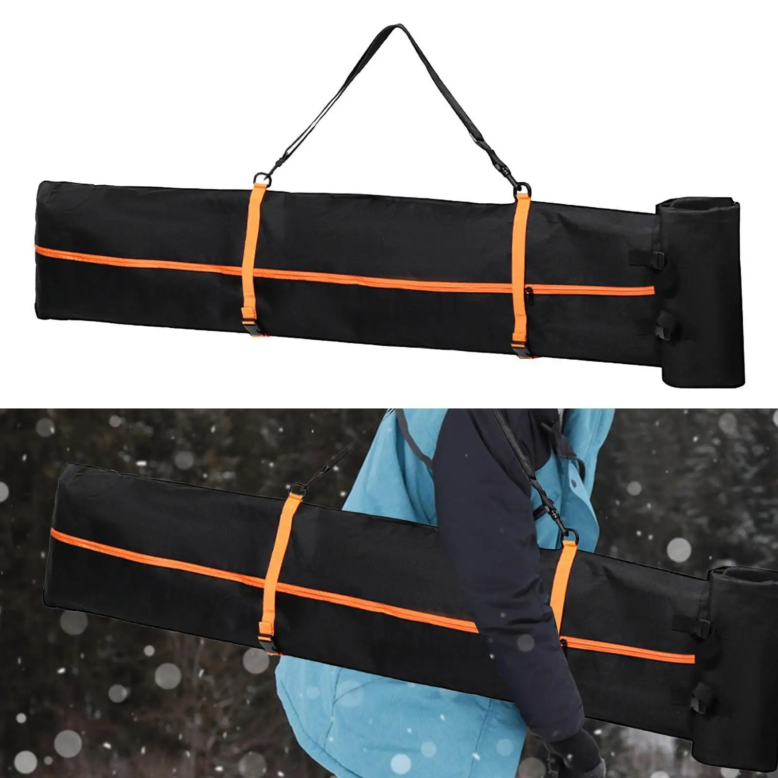 

Сумка для сноуборда из оксфордской ткани с мягкой подкладкой, вместительный чехол для лыжного снаряжения для авиаперелетов и хранения