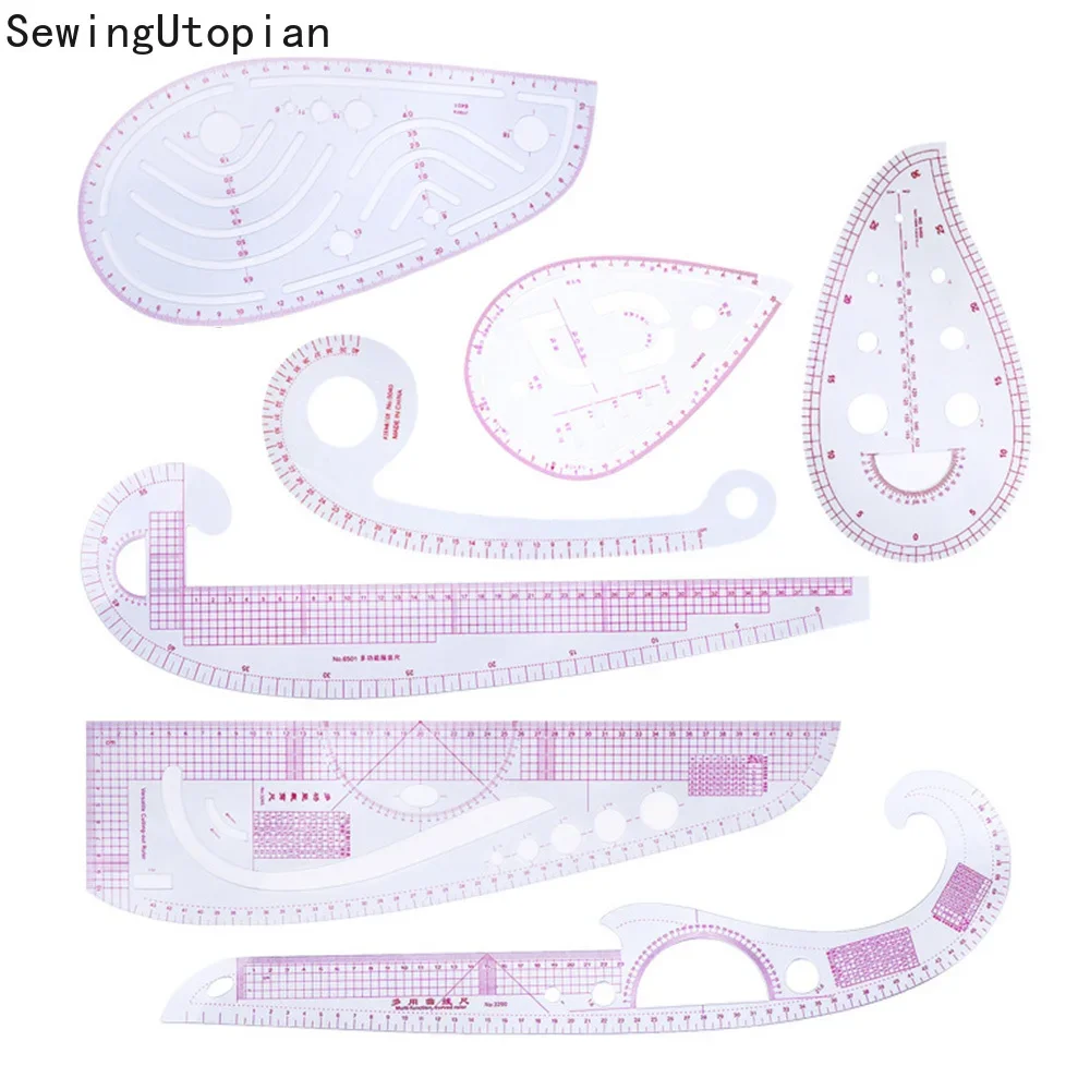 Metric Clothes Curve Sewing Ruler Set Drawing Stencil Handmade Grading Curve Rule DIY Pattern Making Accessories