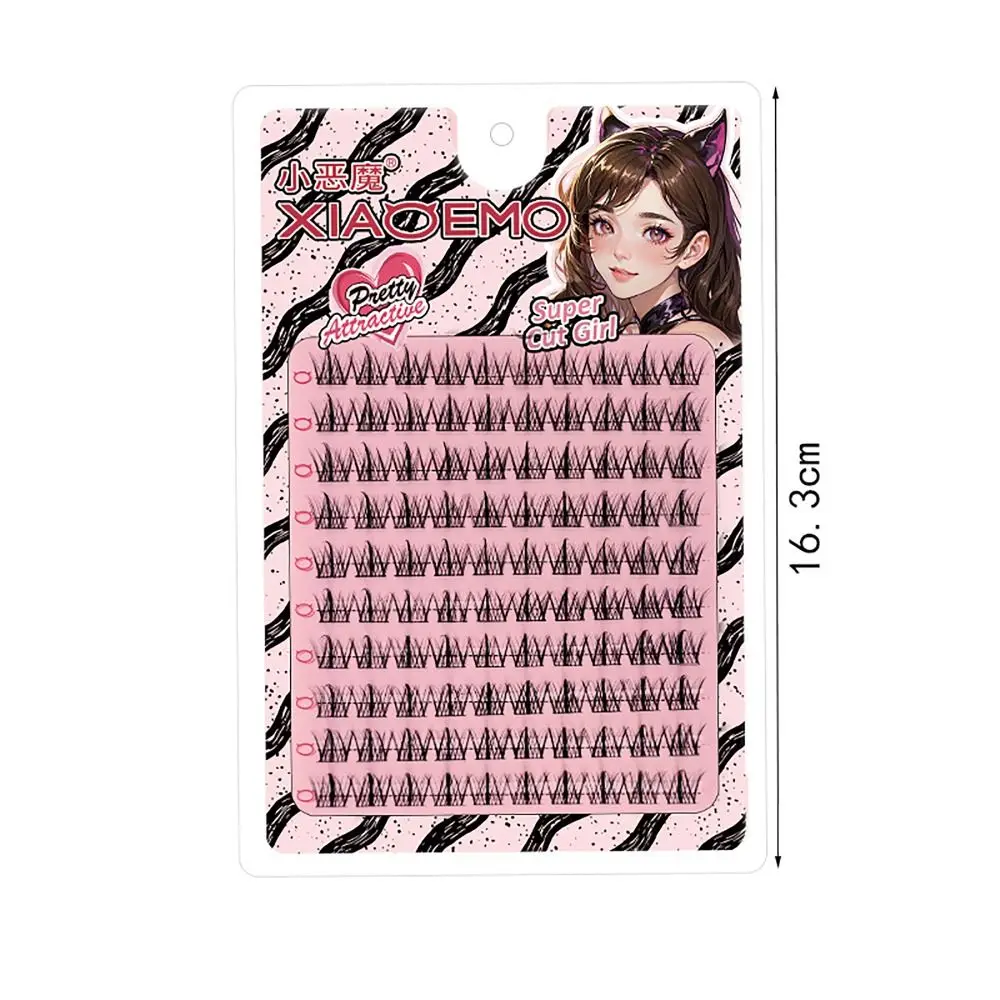 Natürliche 6/11/12/14 MM Pfropfen Gefälschte Wimpern 10 Reihen Schwarz Stiele Wimpern Verlängerung V-Form DIY Augen Makup Werkzeug Schönheit