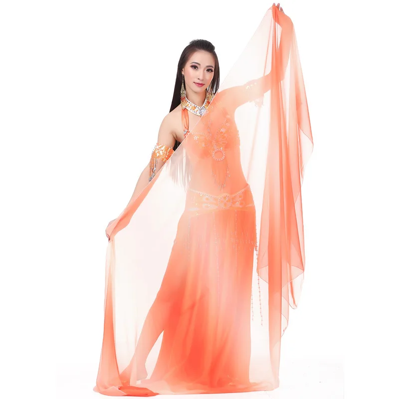 250x120cm silk gauze scarf belly dance costume belly dance performance costume oriental dance gauze scarf dance