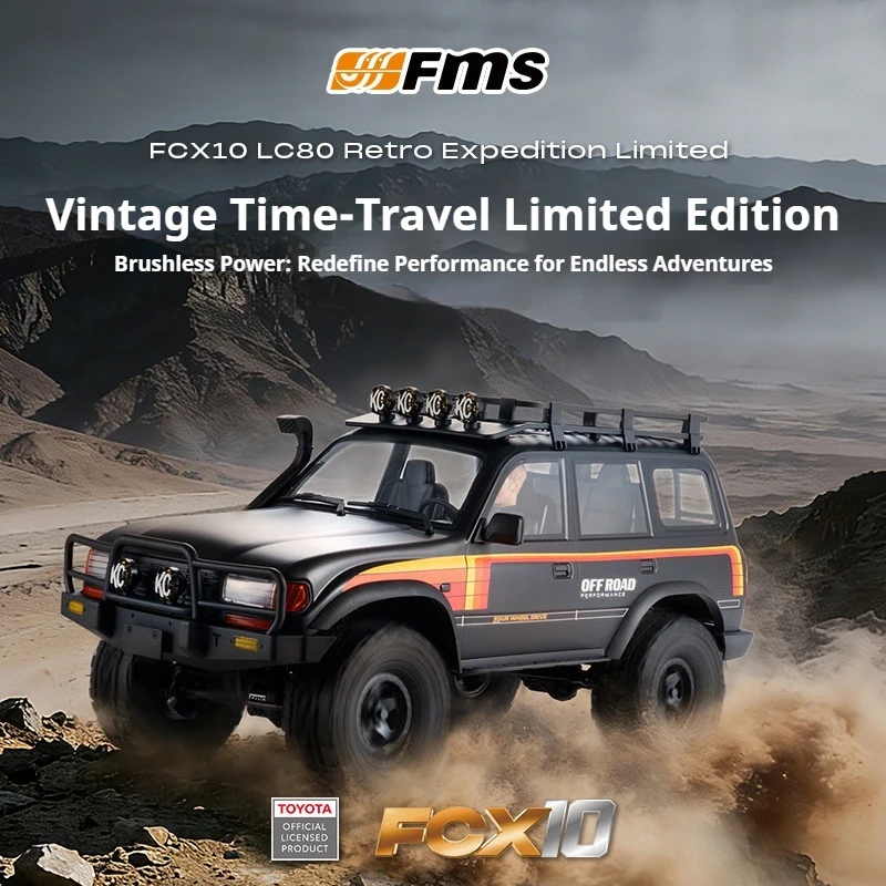 

Новинка! В наличии: Радиоуправляемый внедорожный краулер FMS 1/10 FCX10 Toyota Land Cruiser LC80 в ретро-стиле, бесщеточный, электрический, с имитацией подсветки.