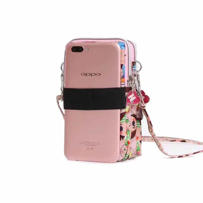 MOBILE Phone Bag for Women 2023 New Mini Bag Crossbody Bag Fabric Mobile Phone Bag Hanging Neck Wrist Zero Wallet