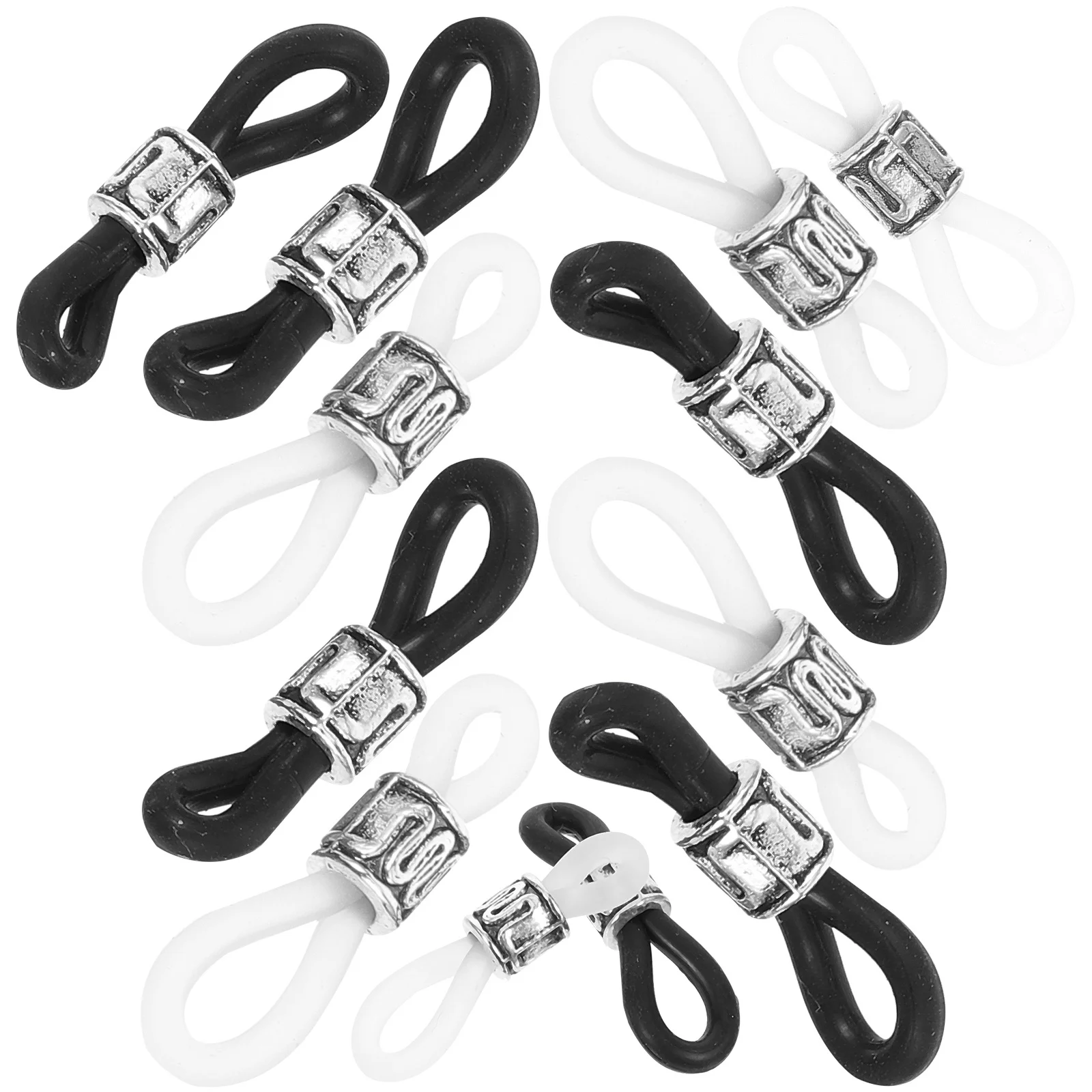 

20 Pcs Glasses Chain for Spectacles Eyeglass Connector Ends Rubber Anti-slip Retainers Silicone