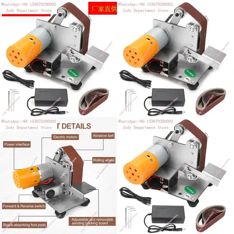 Hot Selling Small Vertical Belt Grinder Knife Sharpener Electric Multi-functional Grinding Machine for Kitchen Tools