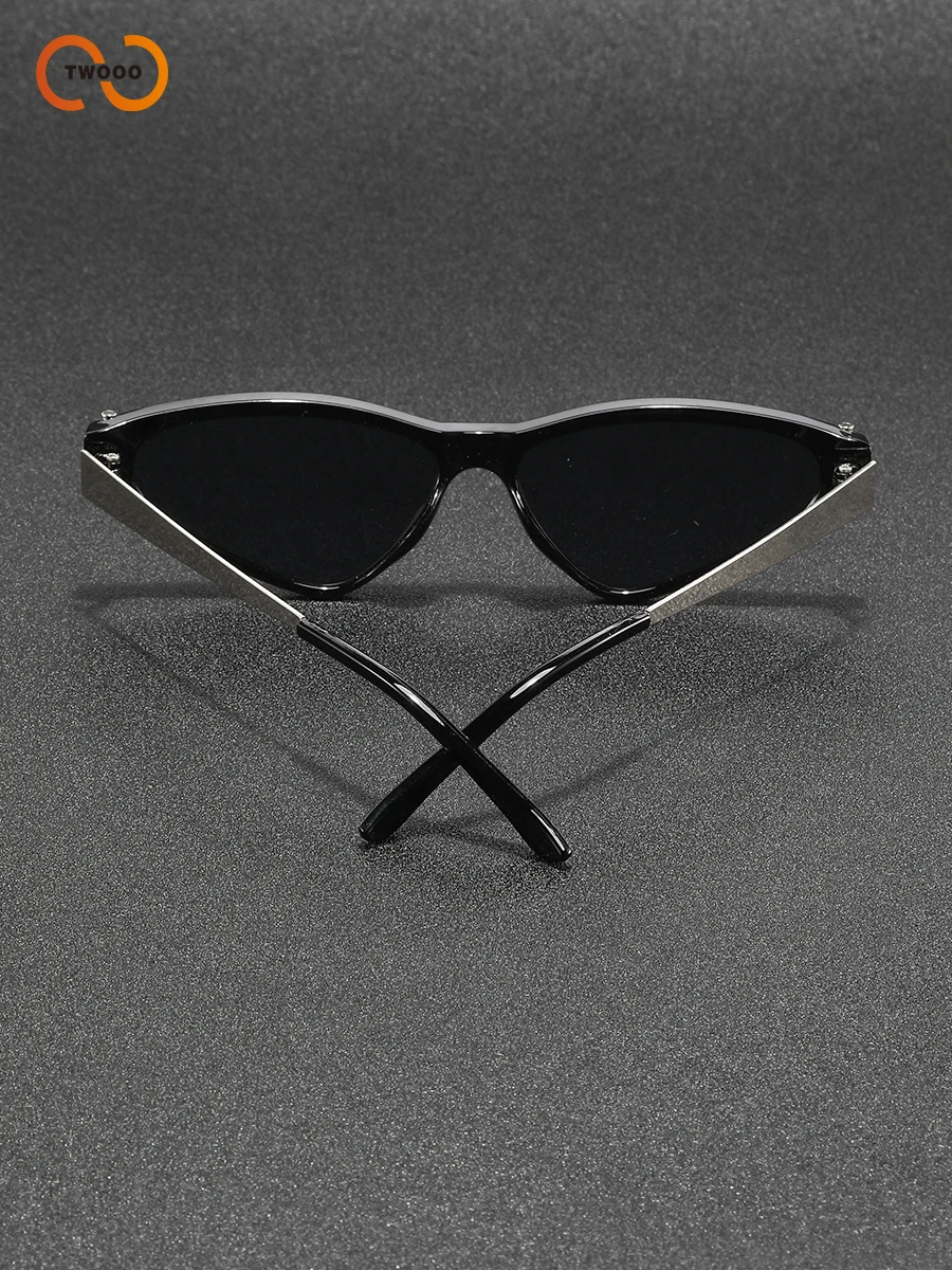 نظارات شمسية نسائية على طراز "ماتريكس" مخصصة على شكل عين القطة، عصرية للأمام، رائعة ومتعددة الاستخدامات #5