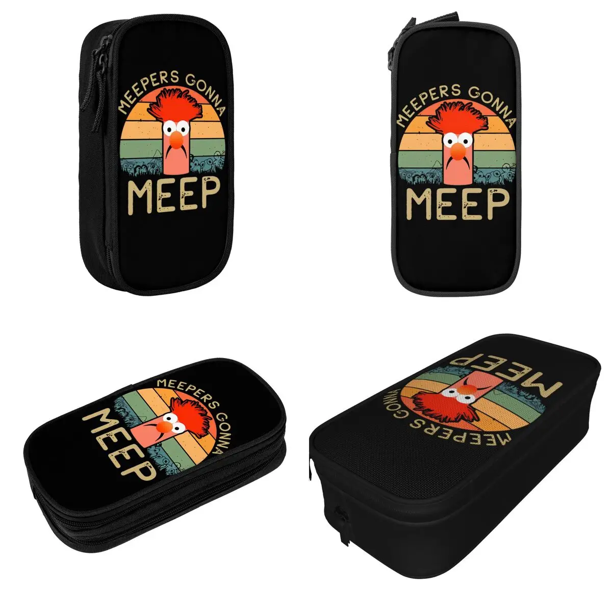 Cute Muppets Meepers Gonna Meep Pencil Cases Pencilcases Pen for Girl Boy Large Storage Bag Students School Gift Stationery