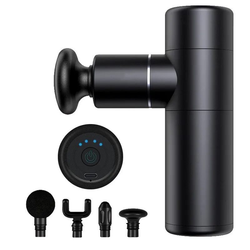 mini-pistolet-de-massage-fascia-noir-rechargeable-appareil-de-physiotherapie-fitness-massage-de-relaxation-musculaire-chocs-silencieux-haute-frequence