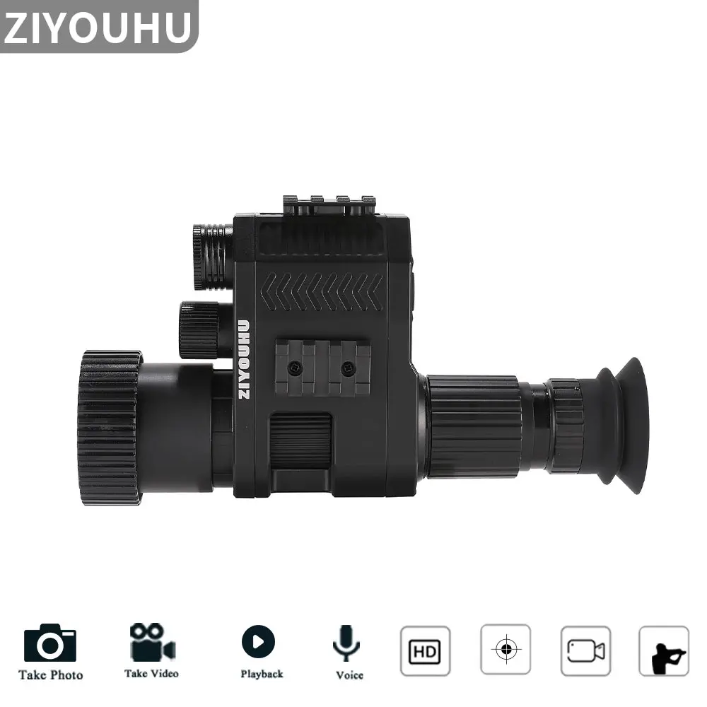 

Digital Night Vision Lightweight Infrared Monocular 720P / 1080P HD Video Camera with Corss Cursor for Hunting Day Night Viewer