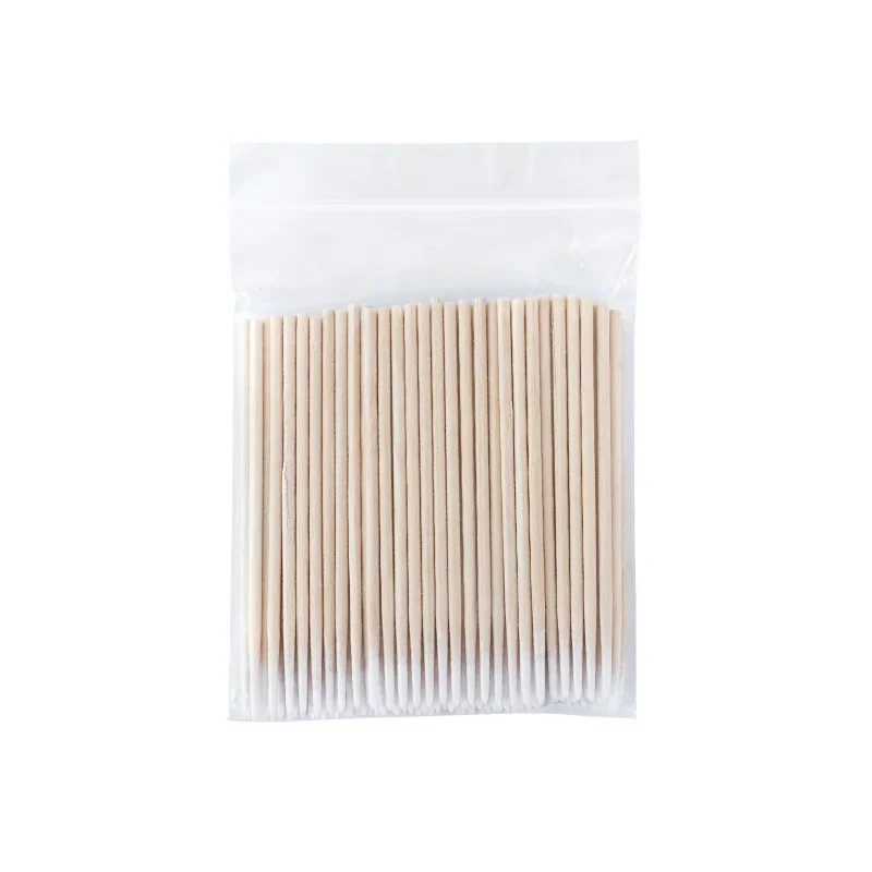 100-3000 Nails Wood Cotton Swab Clean Sticks Nail Polish Remover Art Tool Wooden Cotton Head Manicure Corrector Nail Polish Tool