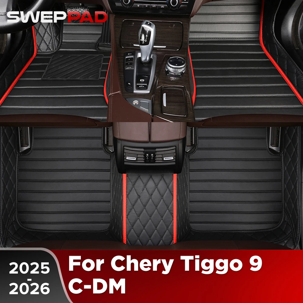 

Для Chery Tiggo 9 C-DM 2025 2026: Всепогодные коврики для пола автомобиля, защитные накладки на пол, аксессуары для интерьера