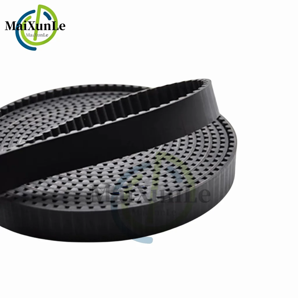 HTD 3M White And Black Open Timing Belt Width 9/10/12/15/20/25/30mm Polyurethane Steel PU HTD 3M Synchronous Belt