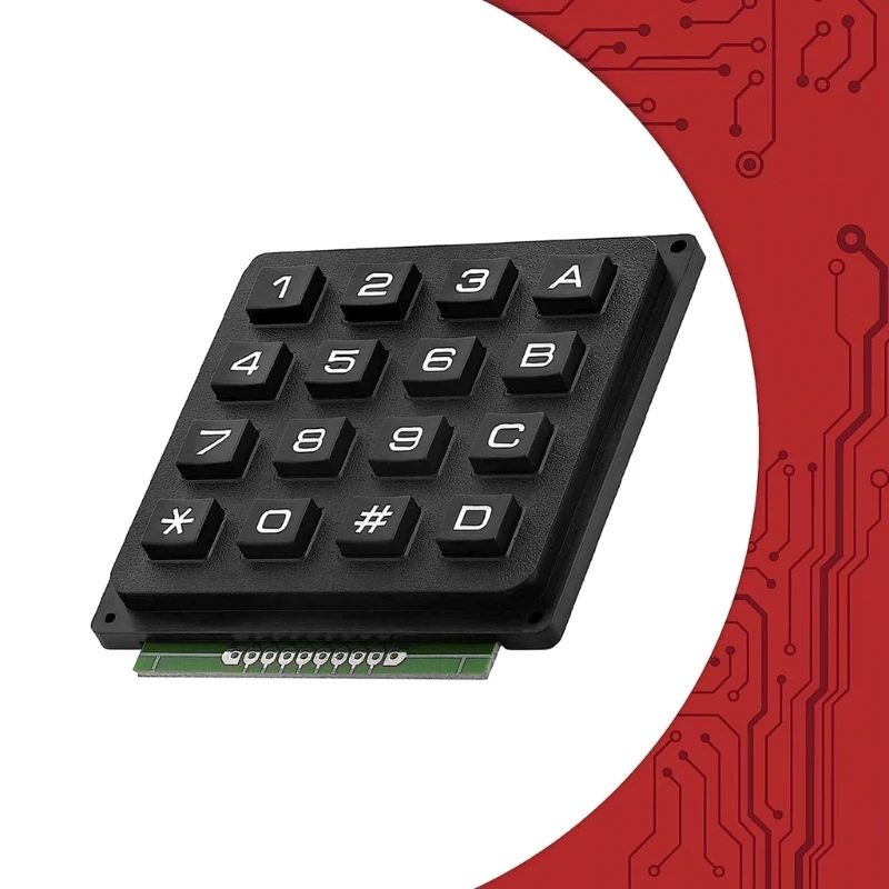 16Key 4x4 Membrane Button Keypad 4x4 Matrixes Array Matrixes Keyboard Membrane Button Keypad Panel K1KF