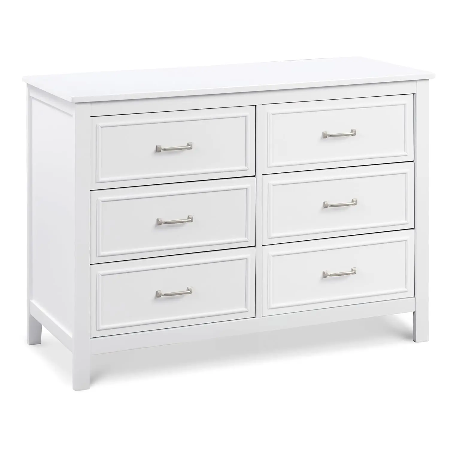 DaVinci Charlie 6-Drawer Double Dresser in White