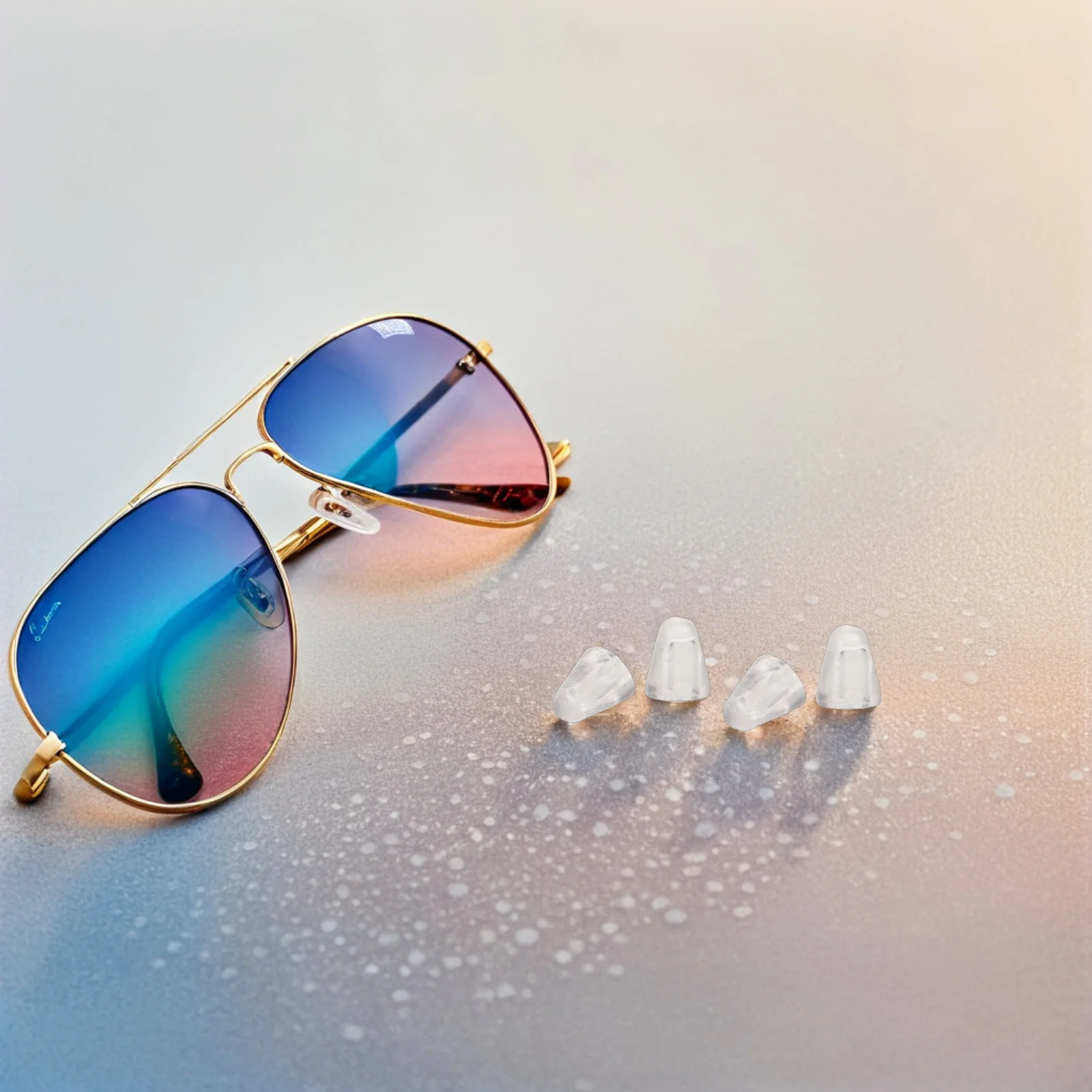 

1200pcs Eyeglass Accessories Clear Silicone Screw Covers For Rimless Glasses Repair Parts Replacement Caps Eyewear Maintenance