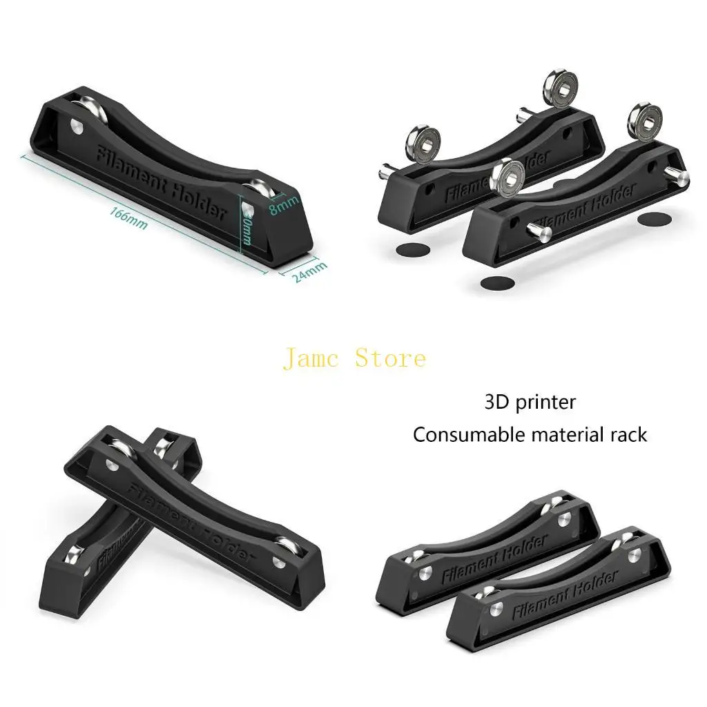 

LX0B 3D Printer Filament Spool Roller Supplies Material Rack Material Shelves