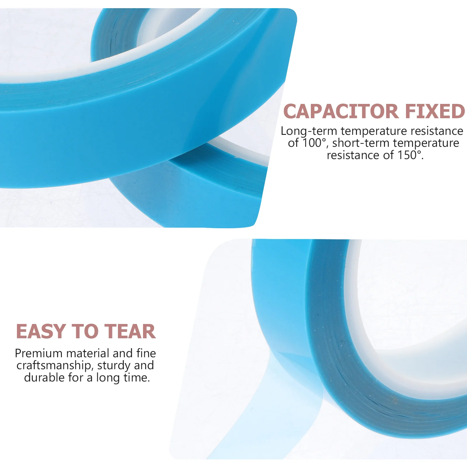 2 Rolls Non-residual Adhesive Tape Door Magnetic Refrigerator White Out Packaging Self-adhesive Drawer Fixation