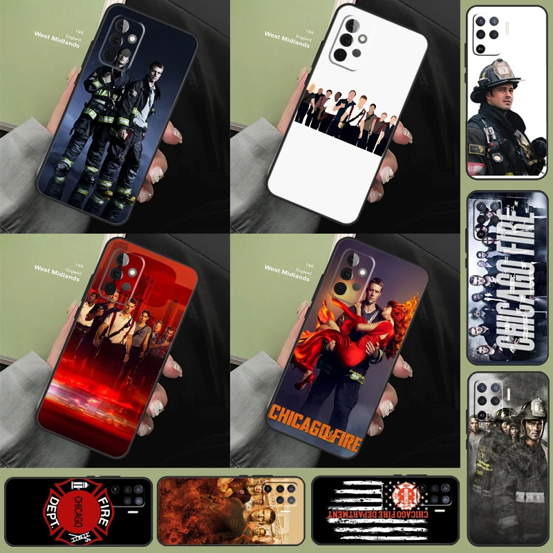 Funda de programa de televisión Chicago Fire para Samsung Galaxy A55 A06 A05 A36 A26 A16 A54 A34 A14 A22 A32 A52 A35 A15 A53 A13 A56