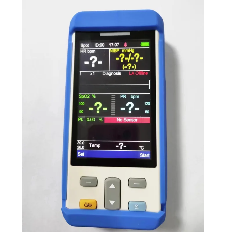 Imagem -02 - Portable Vital Sign Monitor Protection Soft Shell Cor Azul é Apenas a Proteção Soft Shell Não o Monitor