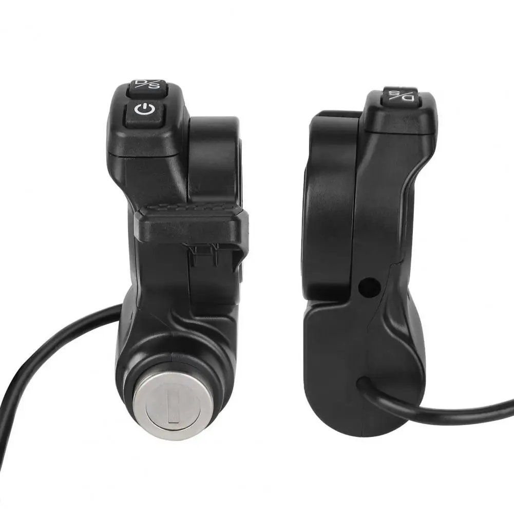 Scooter Throttle Control Switch Throttle Grip with Power Switch Electric Scooter Ignition Lock with 7-pin Interface Trigger