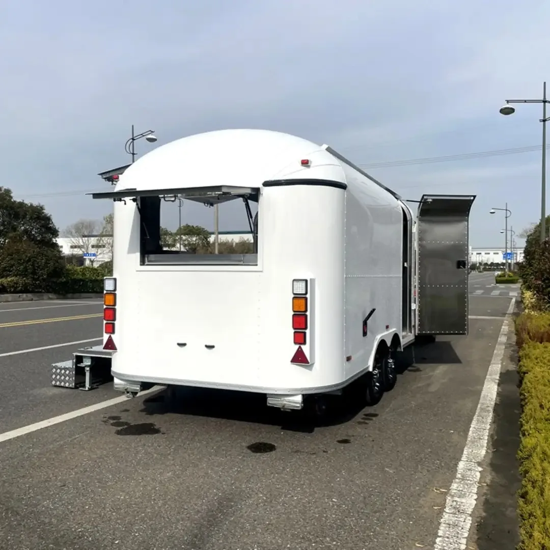 

Commercial Catering Trailers Mobile Mobile Pizza Hot Dog BBQ Food Trailer Mobile Fast Food Truck With Full Kitchen