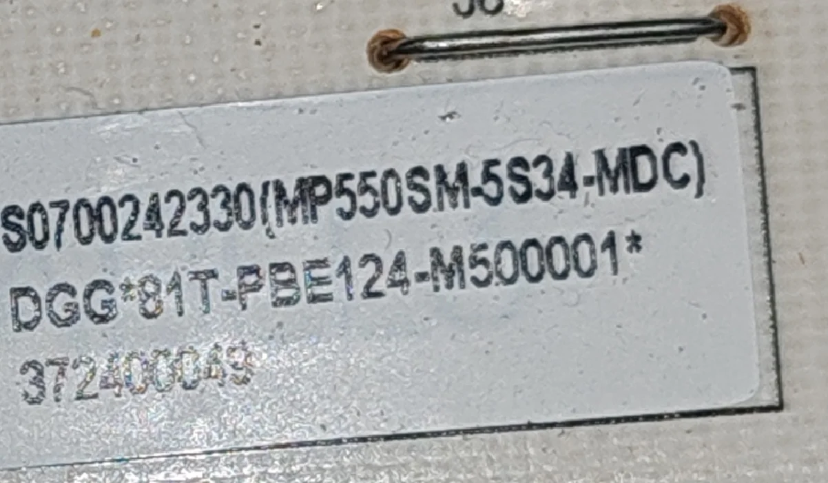 MP550SM-5S34-ADC 81T-PBE124-M 500001    لوحة طاقة تلفزيون LED شاشة كبيرة
