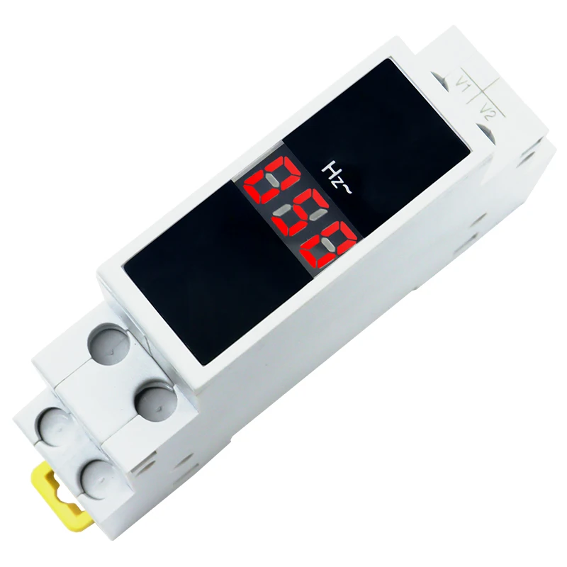 LED Mini Din Rail Digital anzeige Dreiphasen-Ampere meter Einphasen-Voltag strom Herz Meter Volt Amp Herz 1-100a AC80-500