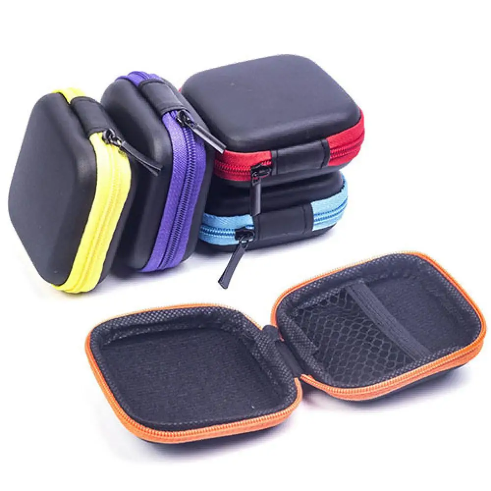 Wired Wireless Earphone Case Data Cord Organizer TF/SD Card Hard Storage Bag Earbuds Headphones Case Protective Case Small Box