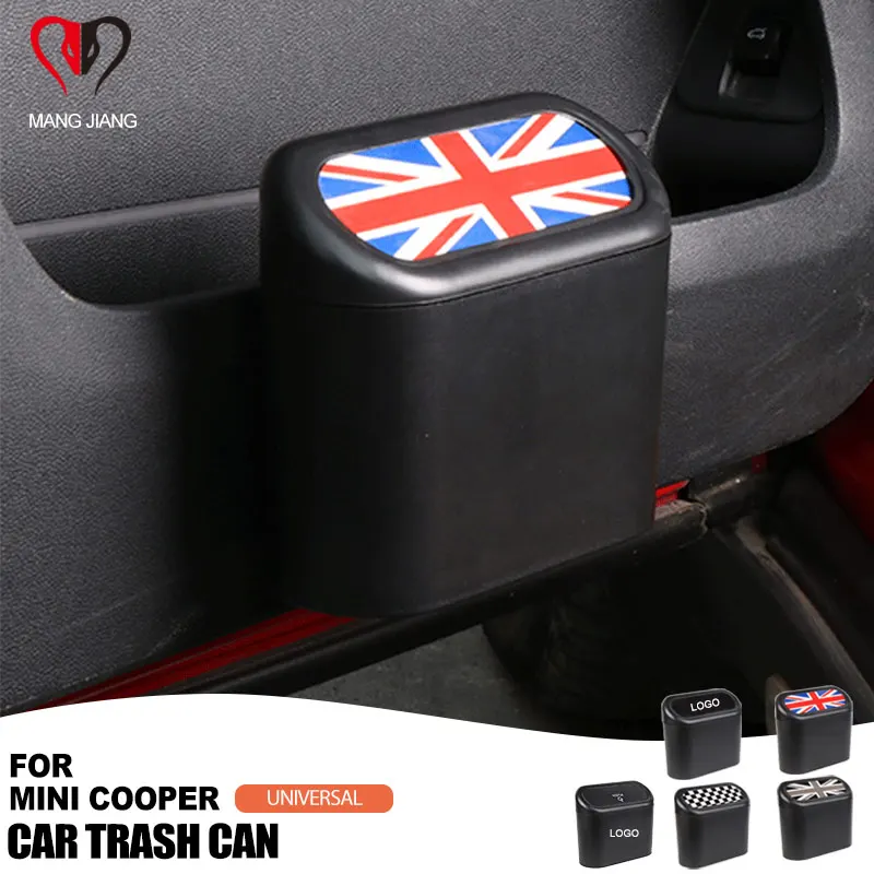 For Mini Cooper Garbage Can Door Holder Multifunction Storage Box Bag Case Hanging ABS Rubbish Interior Auto Accessorie Styling