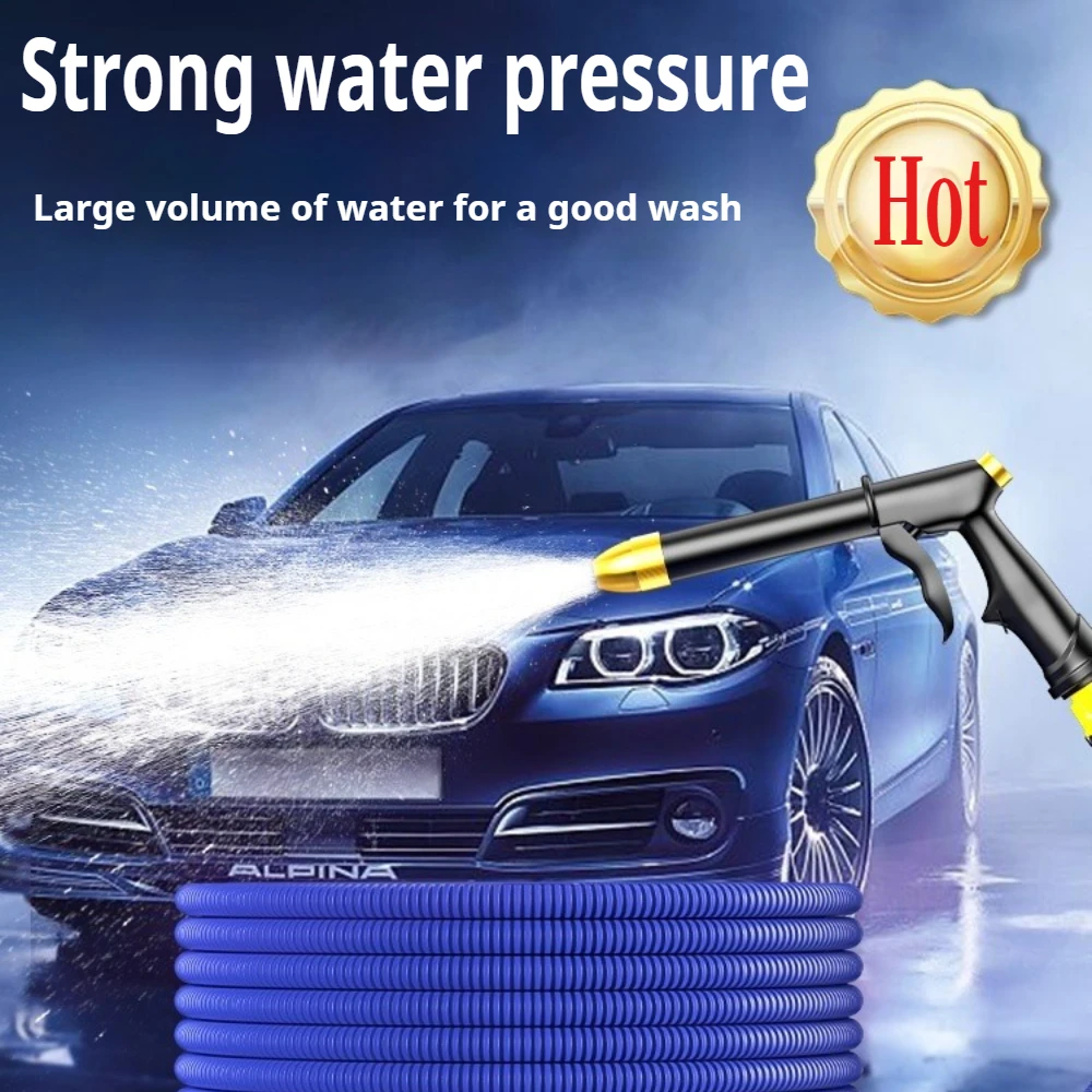 

7.5M High Pressure Car Wash Foam Pots Lances Irrigation Tools Adjustable Metal Sprinkler Garden Watering Hose Sprinkler