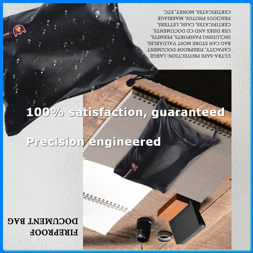 Fireproof Document Bag,Waterproof and Fireproof Document Bags,Fireproof Money Bag for A4 Document Holder-A69M