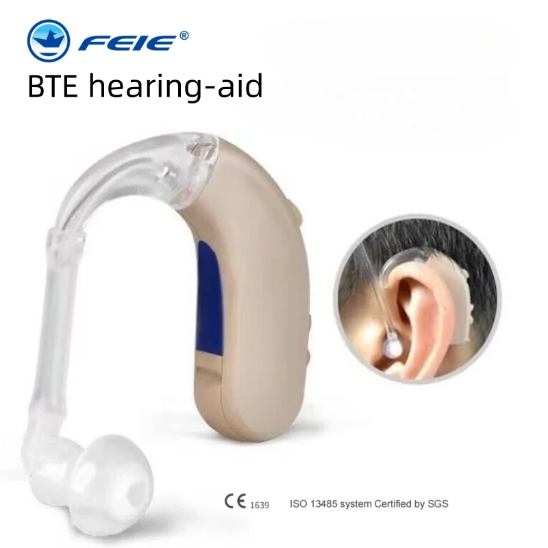 Wireless Digital Hearing Aid for Elderly Adaptive Feedback Cancellation Volume Control 4 Channels Sound Amplifying Device In-ear