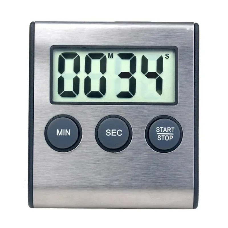 

LCD Digital Kitchen Countdown Timer Stopwatch Alarm Clock Kitchen Timer Practical Cooking Alarm Clock DIY Standing Timer