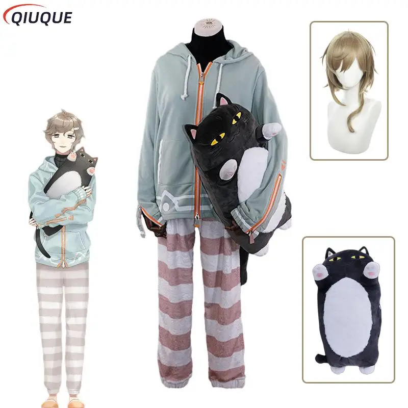 

Nijisanji Virtual YouTuber Vtuber Kanakana Kanae Knkn Cosplay Costume Wig Loto Throw Pillow Plush Pajamas Adult Daily Suit