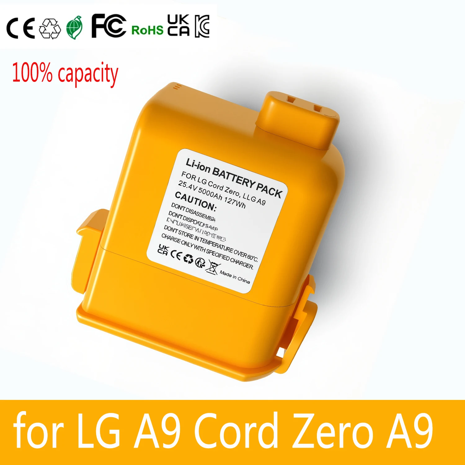Lithium Ion Battery for LG CordZero A9+ A9Plus A9M A9MASTER2X for LG A9 Series Cordless Vacuum Cleaner Parts & Accessories