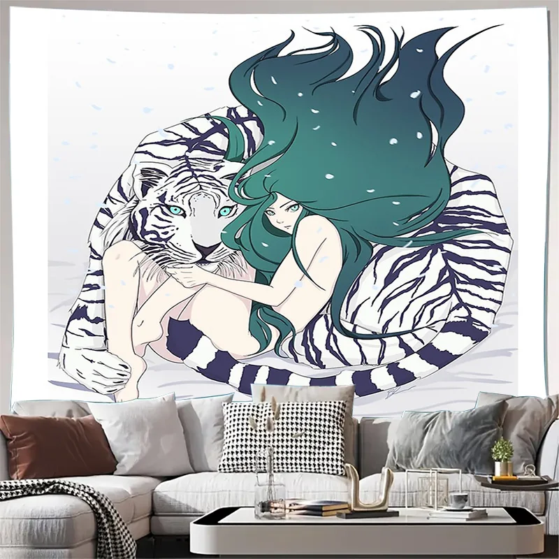 

Fantasy Forest Tapestry Witchcore Wall Hanging Gothic Decor Mystical Nature Art Dark Academia Aesthetic Bedroom Wall Art Home De