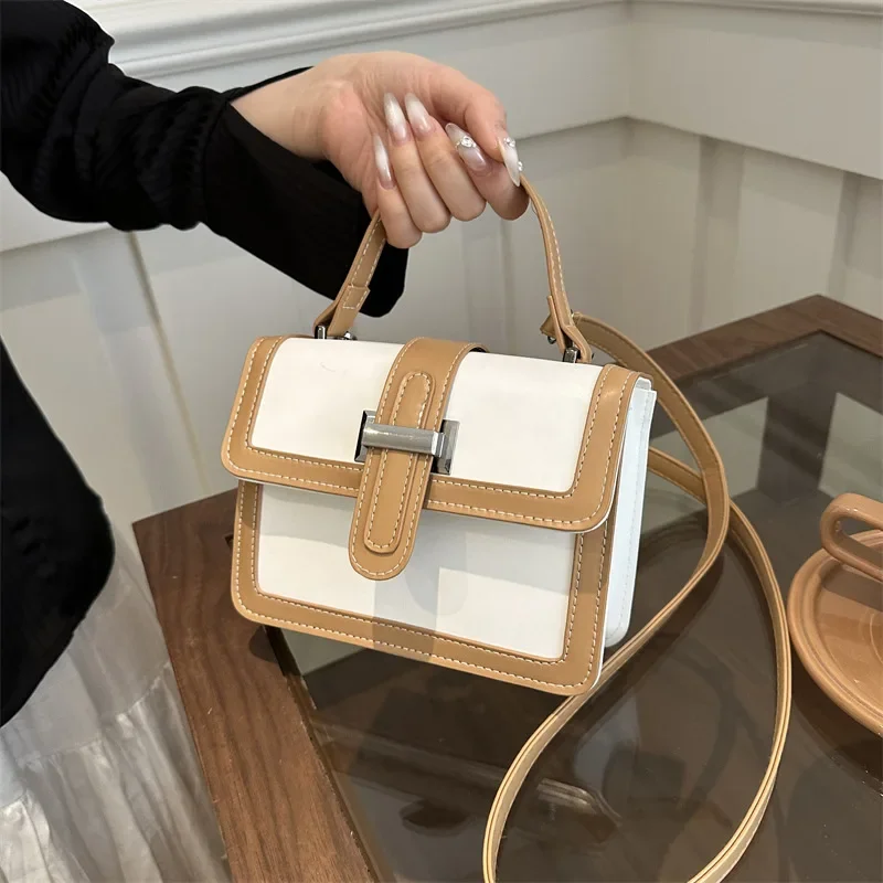 Temperament commuter handbag versatile ins niche commuter messenger bag small square bag