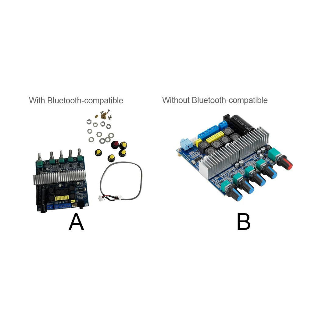 

Speaker Power Amplifier Module 2.1 Channel 12-24V Sound Board Manual Volume Control Auto Audio Amp Accessory Type 2