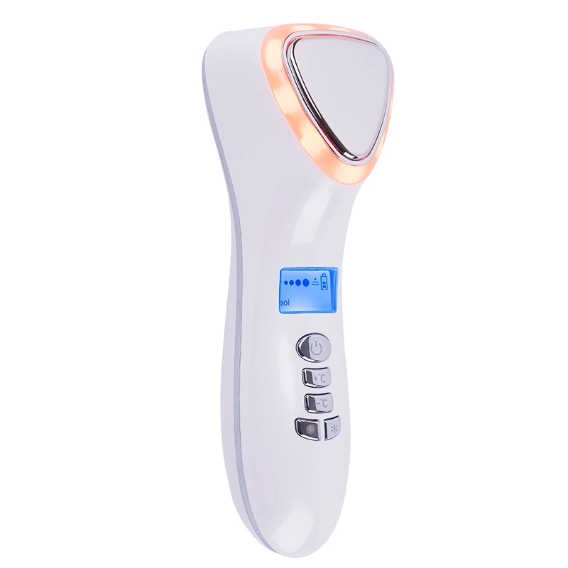 Martelo frio quente que aperta a remoção de rugas e cuidados com os poros, instrumento de beleza, fototerapia led, massageador facial, ferramenta de levantamento de rosto, pele