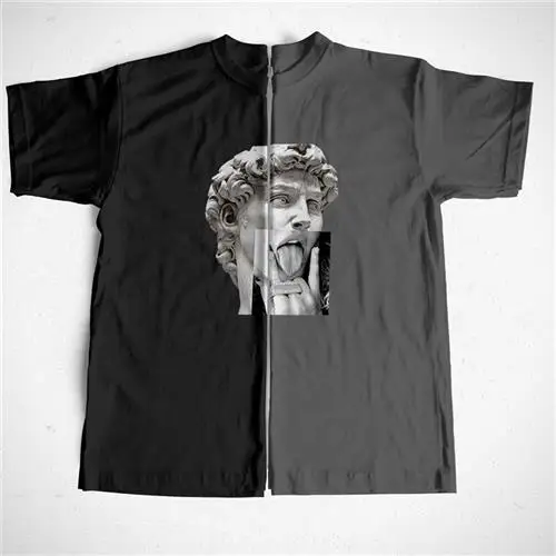 

Abstract Art Avatar Street Men's T-irt ort Sve Slim Fit Youthful Summer Faion Casual Top for Middle-Aged Men