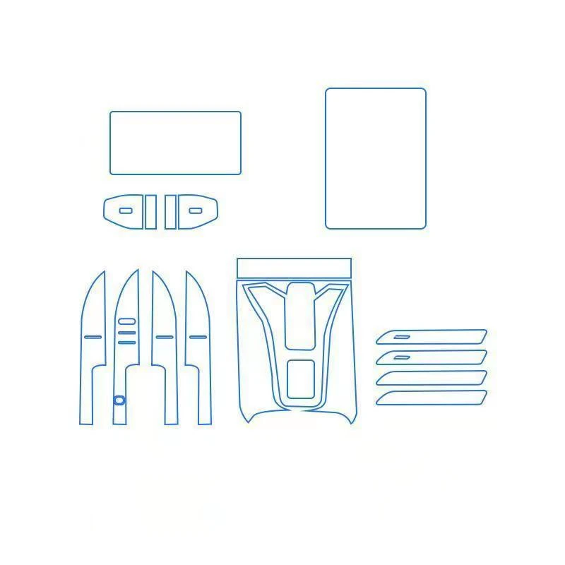 Внутренняя центральная консоль для автомобиля DONGFENG AEOLUS HAOHAN 2023, прозрачная фотопленка с защитой от царапин, аксессуары