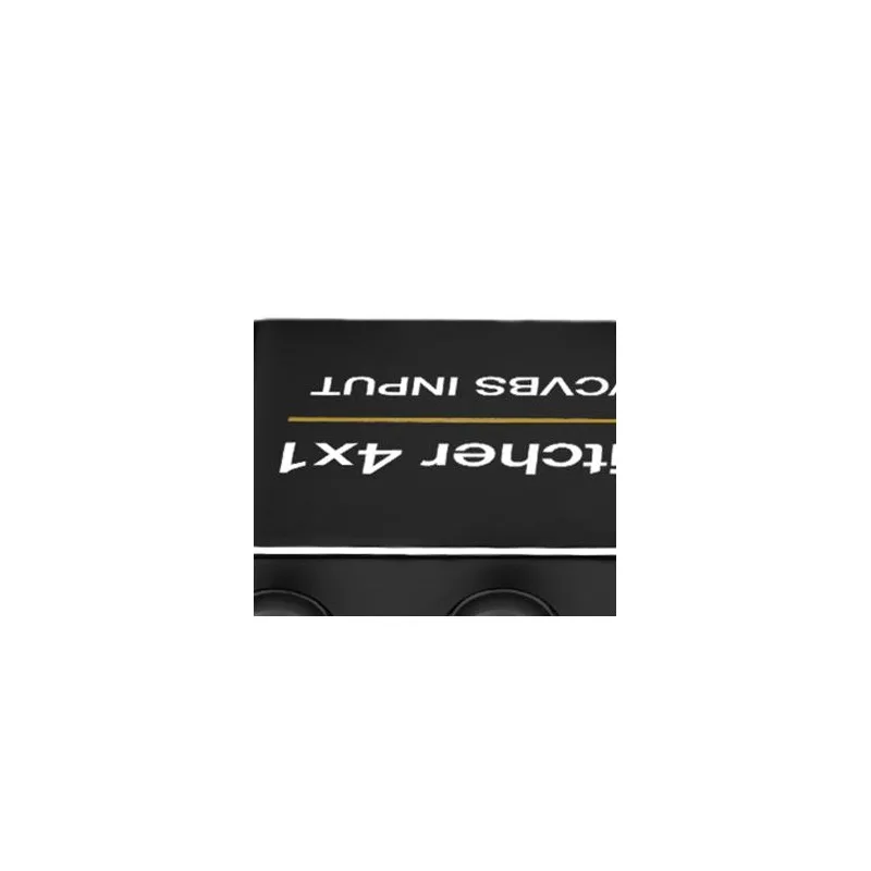 4 to 1 BNC Coaxial Video Switch AHD TVI CVI CVBS HDMI-compatible VGA Sync Output IR Remote 720P 1080P Surveillance CCTV DC 5V