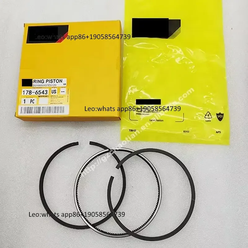 Excavator Piston Ring 1786543 C6.4 Engine Cylinder Kit Piston Ring Set 178-6543 for 320D Excavator