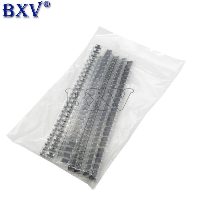 8Values 200pcs M1 1N4007 M4 M7 SS14 SS16 SS24 SS34 RS1M Electronic Components Package SMD Diode Kit Electronic Diy Kit