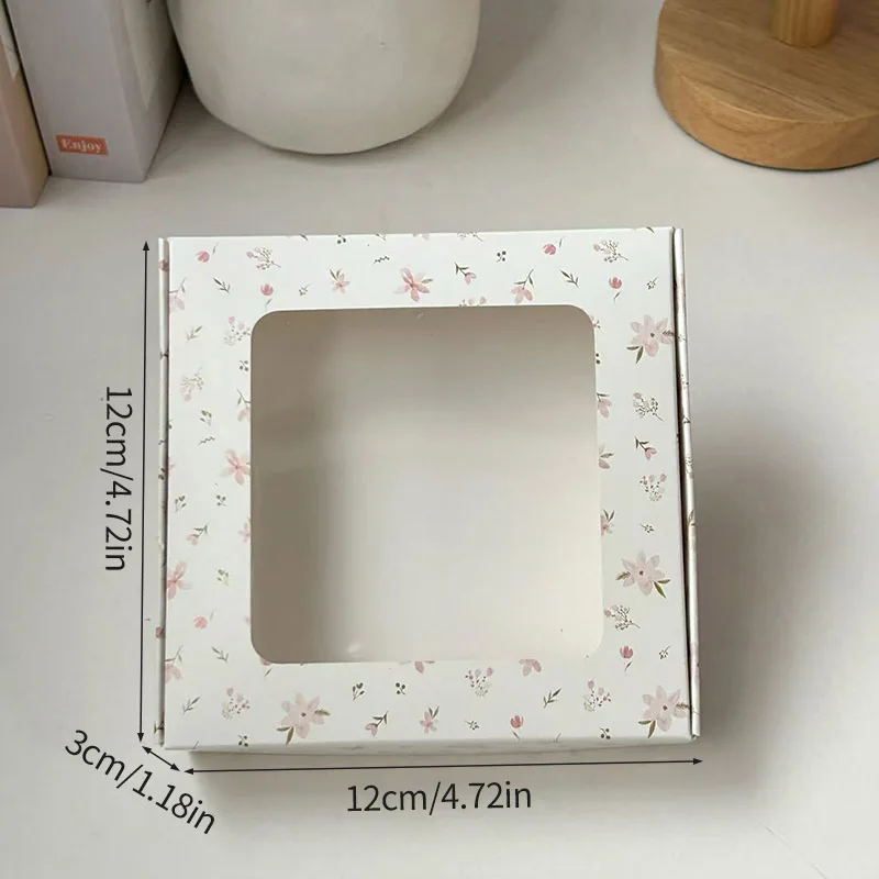 Kraft Paper Gift Boxes with Window, 1/5 PCS