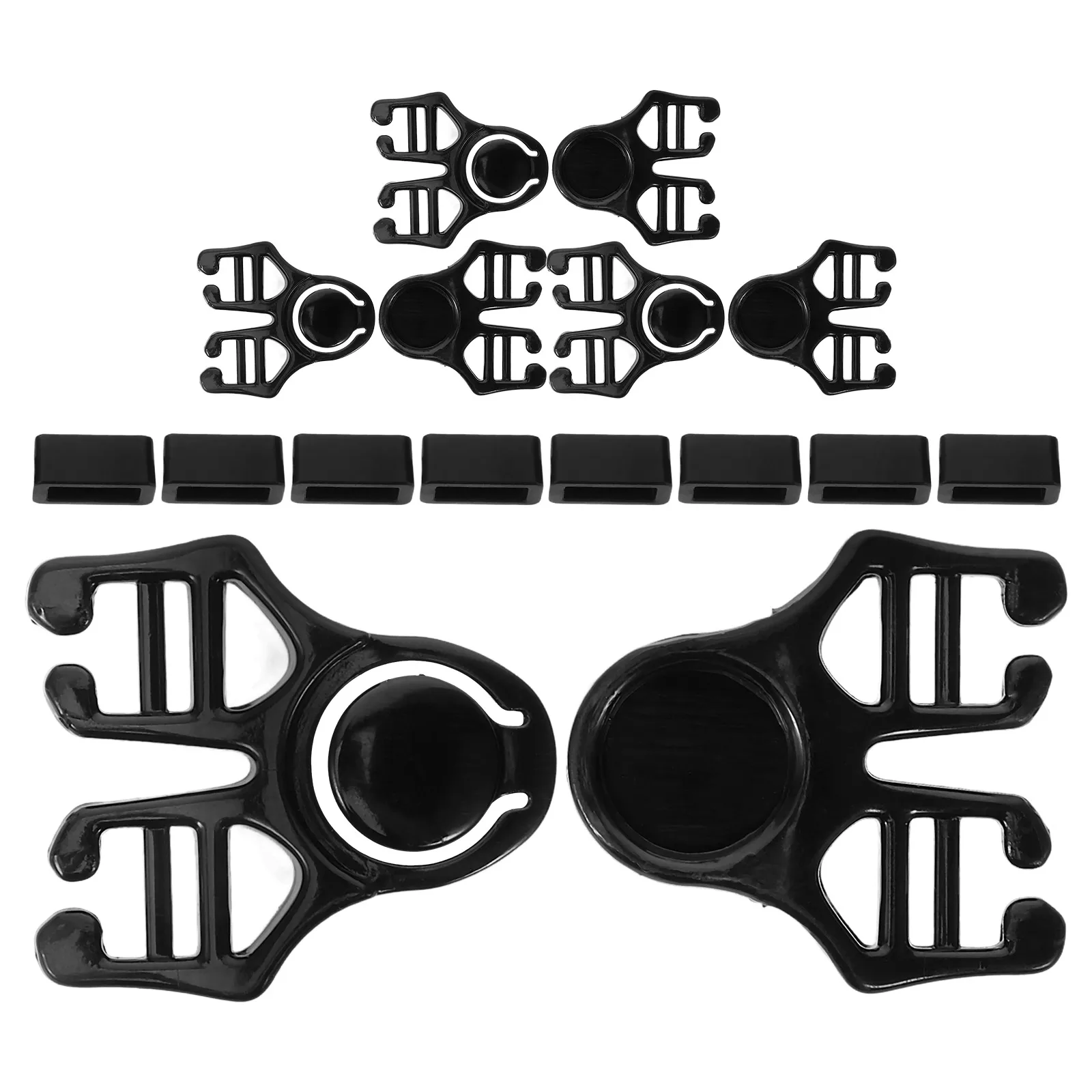 4 ชิ้นแว่นตาว่ายน้ํา Clasp Essentials หน้ากากดําน้ําสายรัดหัวเชื่อมต่อหัวเข็มขัดพลาสติก