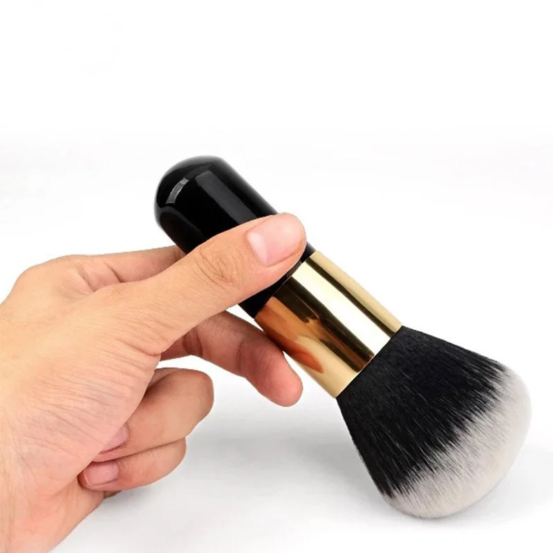 Juego de pinceles grandes de maquillaje, para aplicar base de maquillaje en polvo, suave, para rubor del rostro, cosmética profesional