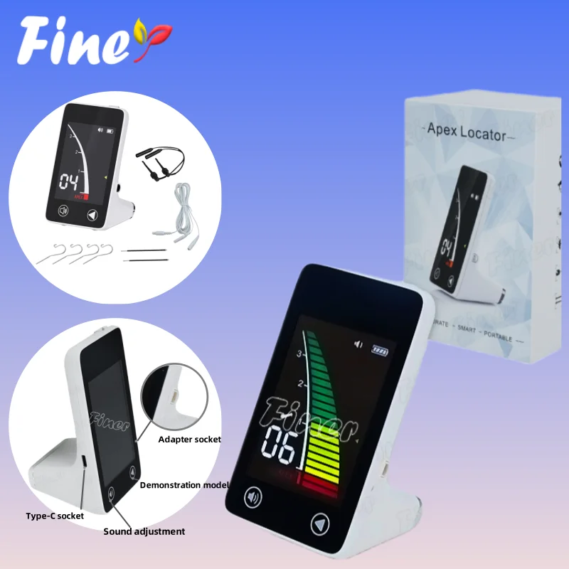 

Finer Dental Apex Locator Endodontic Root Canal Dentistry Tool Mini Endodontic Locator Dental Lab Equipment 3.9" LCD Screen