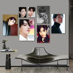 1pc J-JungkookS Singer Self-adhesive Art Poster Waterproof Paper Sticker Coffee House Bar Room Wall Decor